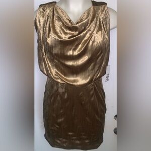New With Tags/ 2b.RYCH Party Dress sz 10 gold holiday event dress